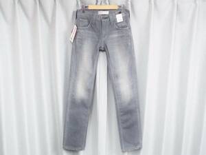 ◆W28新品◆LEVI'S リーバイス EU513-0008 スキニージーンズ ヨーロッパモデル グレー Square Top Block Skinny デニム Y2K 90s 古着女子