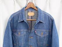 希少46◆80s old Levi's リーバイス 70506-0316 ブランケット デニムジャケット 刻印527 USA アメリカ製 ヴィンテージ Gジャン トラッカー_画像3