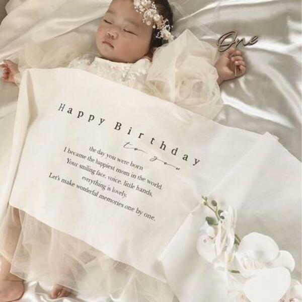 バースデー　タペストリー　お家フォト　韓国　誕生日 飾り　ベビー　出産　赤ちゃん