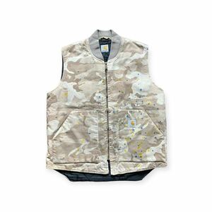 90s Carhartt カーハート ダックベスト カモフラ レアカラー