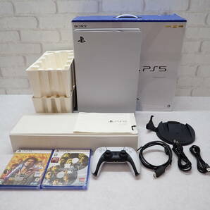 ◎276【1円～】PS5 ディスクドライブ型 プレステ5 playstation プレイステーション 本体 CFI-1200A01 ソフト 龍が如く7 8の画像1