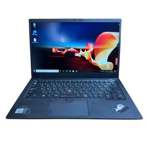 【１円～スタート！】★Office2021搭載★ LENOVO THINKPAD X1CarbonGen8 (Core i5-10210U@1.6GHz / 16GB / 256GB / Win10Pro) (管:NP0005)