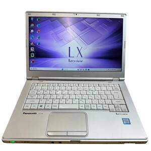 １円～スタート！！】★Office365 搭載★Panasonic Let's note CF-LX (Core i5 7300U@2.6GHz / 8GB / 256GB / Win11Pro) (管：NP0011)