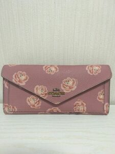 〈中古〉 COACH　花柄長財布　 コーチ