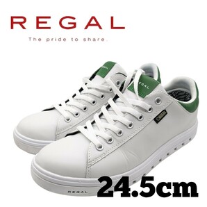 リーガル スニーカー 24.5cm GORE-TEX ホワイト グリーン REGAL ゴアテックス