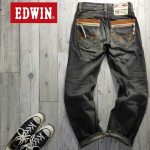 ☆ Edwin Exclusive Vintage Edwin ☆ 434xvs Используется обработанная джинсовая ткань W28 S710