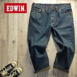 Большой размер W42 ☆ Эдвин Эдвин ☆ 503Z Прямой джинсовая ткань, сделанная в Японии S1599