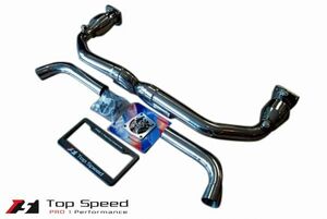 ポルシェ 911 ターボ/GT2(996)用マフラー (ストレートXパイプ) (USAメーカー Top Speed トップスピード製) 新品送料無料