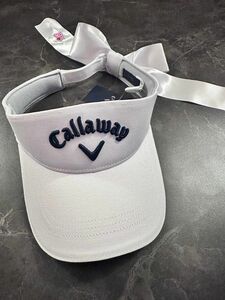 【新品】キャロウェイ Callaway サンバイザー　　　　　アルチビオ リボン（取り外し可）