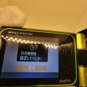 【1円スタート】SANYO サンヨー 三洋 Xacti DMX-CA9 グリーン 緑 防水 デジタルビデオカメラ 元箱 充電器 予備電池 SDカードなしの画像8