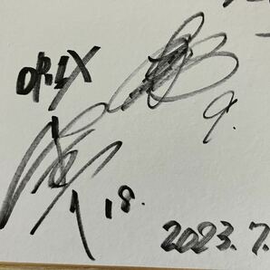 ●直筆●Orixバファローズ 山本由伸 ソフトバンク 柳田悠岐 寄せ書きサイン色紙の画像4