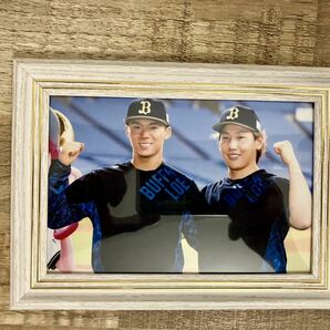 直筆 ORIX時代 山本由伸&吉田正尚 寄せ書きサインボール フォトセットの画像4