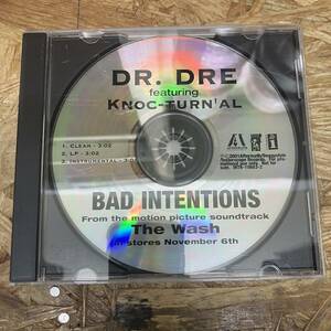 シ● HIPHOP,R&B DR. DRE FEAT KNOC-TURN'AL - BAD INTENTIONS INST,シングル CD 中古品