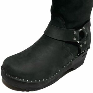 未使用 Needles × Troentorp Harnes Clog Boot ヌバック ハーネスブーツ 黒 41 (26.5~27cm) ニードルズ×トロエントープ 定価58,300円の画像6