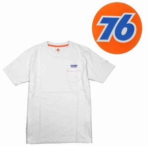 [ 76ルブリカンツ ] Tシャツ 半袖 天竺 無地丸首 胸ポケット付 cotton綿 Mサイズ 白　SP76-32204