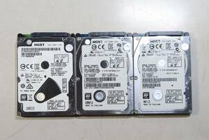 KN4800 【中古品】 HGST Z5K500-500 HTE545050A7E680/HTS545050A7E380/HCC545050A7E380等 HDD 3個セット