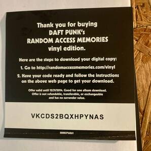 Daft Punk / Random Access Memories 2LP EU盤 歌詞カード、ダウンロード番号付きの画像9