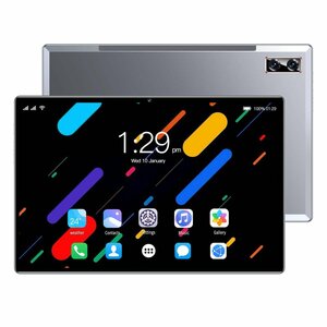 2023新作 タブレット PC 10.1インチ Android 12.0 Wi-Fiモデル 液晶 simフリー GMS認証 軽量 在宅勤務 ネット授業 8GB RAM/256GB グレー