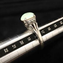 天然オパール SILVER 刻印 シルバー 指輪 リング アクセサリー 約18号 装飾品 宝石 カラーストーン 現状品 B46_画像7