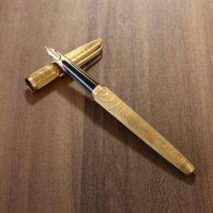 WATERMAN ウォーターマン PLAQUE OR G 万年筆 ペン先 18K750 MADE IN FRANCE ゴールド 筆記用具 筆記未確認 B57