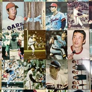 ☆2) カルビー プロ野球カード 計85枚 まとめて 長嶋茂雄 王貞治 野村克也 高田繁 張本勲 カードのみ スポーツ ★の画像5