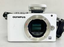 ◇☆ オリンパス OLYMPUS PEN Lite E-PL3 ダブルズームキット ミラーレス一眼レフ ホワイト レンズ 14-42mm 40-150mm ★_画像2