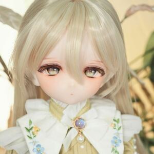 ＊小桜はうす＊　DDH-29 セミホワイト肌 ドルフィードリームカスタムヘッド+おまけアイ2種+ディーラー様製エルフ耳　※パテ盛り/難あり