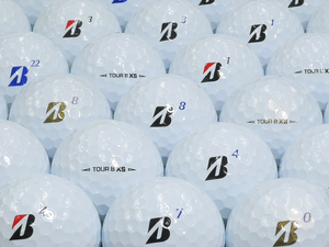 ★ABランク★BRIDGESTONE GOLF TOUR B XS 2020年モデル ホワイト系混合 12個 ロゴ有