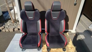 〈〈最終出品〉〉「北海道内手渡し限定」レカロ　RECARO　WRX　STI　純正オプション　電動　シートヒーター　SJ　フォレスター　左右セット