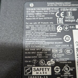 HP 純正230w Adapter/19.5v 11.8A HSTNN-DA12S /コネクター7.4㎜の画像2