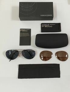 PORSCHE DESIGN サングラス P8433-C ティアドロップサングラス ポルシェデザイン