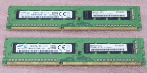 ◆Samsung M391B1G73QH0-YK0 2枚セット - PC3L-12800E/DDR3L-1600 ECC Unbuffered 240Pin DDR3 UDIMM 16GB(8GB x2) 動作品