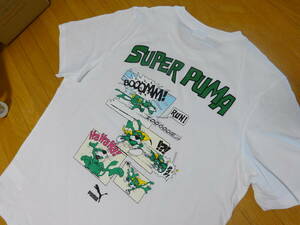 ☆全国一律　送料370円☆used☆PUMA☆プーマ☆半袖Tシャツ☆SUPER PUMA☆表示サイズ　L☆