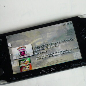 バッテリーなし/良品◆PSP プレイステーションポータブル PSP-3000 ブラック ソフト７本/メモリ/ポーチ SONY ソニーの画像2