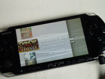バッテリーなし/良品◆PSP プレイステーションポータブル PSP-3000 ブラック ソフト７本/メモリ/ポーチ SONY ソニー_画像3