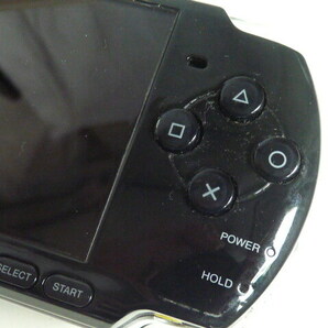 バッテリーなし/良品◆PSP プレイステーションポータブル PSP-3000 ブラック ソフト７本/メモリ/ポーチ SONY ソニーの画像4