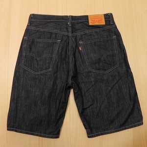 -362■ Levi's リーバイス 569 LOOSE ルーズ STRAIGHT ストレート デニムショーツ 34 濃紺 ハーフ ショート ジーンズ 即決 ★