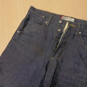 -482★ 00s 日本製 Levi's ENGINEERED JEANS REGULAR 立体裁断 デニムパンツ W32 リーバイス エンジニアド ジーンズ 紺 古着 即決 ★の画像2