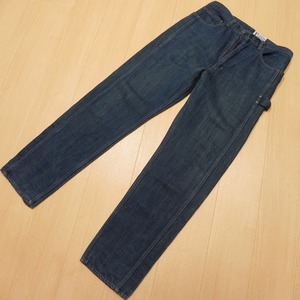-550[ rare ]90's POST O'ALLS Post Overalls old tag Denim pants M jeans . Inter rare Vintage made in Japan old clothes *