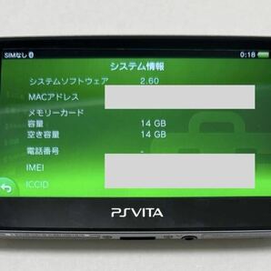動作品 PlayStation Vita PCH-1100 おまけ ソフト1本 ケース 16GBメモリーカード  送料無料の画像8