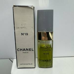 中古 100ml 残8割〜 CHANEL N°19 シャネル プードレ EDT オードトワレ SP スプレー 香水 フレグランス フランス製 10007