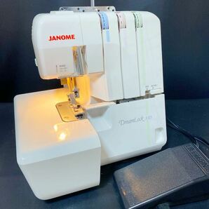 JANOME ジャノメロックミシン DreamLock ドリームロック33D 3本糸ベビーロック ミシン通電確認済み現状渡し の画像1