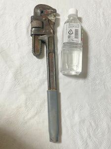  Mitsubishi pipe wrench steering wheel cover attaching No.450/ total length approximately 425mm / weight approximately 2kg secondhand goods present condition delivery hand tool hand tool 