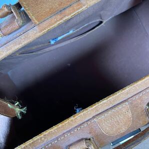 ヴィンテージ ボストンバッグ レザー ダレスバッグ キャメル ドクターバッグ トラベル 旅行 本革 大容量 ブラウン アンティークの画像8