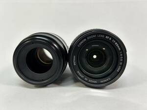 Canon キャノン ZOOM LENS EF-S17-85㎜ 1:4‐5.6 IS USM Macro LENS EF 100㎜ 1:2.8 カメラレンズ2点セット レンズのみ 付属品付