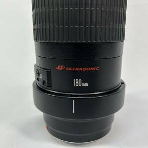 CANON キャノン MACRO LENS EF 180㎜ 1:3.5 L キャップ フィルター フード付き カメラレンズのみ 現状品の画像5