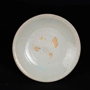 【後】HH014 李朝青白磁皿 古美術 骨董品 古玩 時代物 古道具 中国美術品 朝鮮美術品 日本美術品