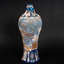 【後】HI014 波斯二世紀玻璃梅瓶 古美術 骨董品 古玩 時代物 古道具 中国美術品 朝鮮美術品 日本美術品_画像3
