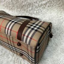 バーバリー 【人気デザイン】Burberrys ボストンバッグ ハンドバッグ ノバチェック シャドウホース レザー BURBERRY バーバリーズ_画像9