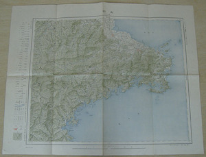 3【古地図】山田　大正6年　二十万分之一　三重縣伊勢志摩